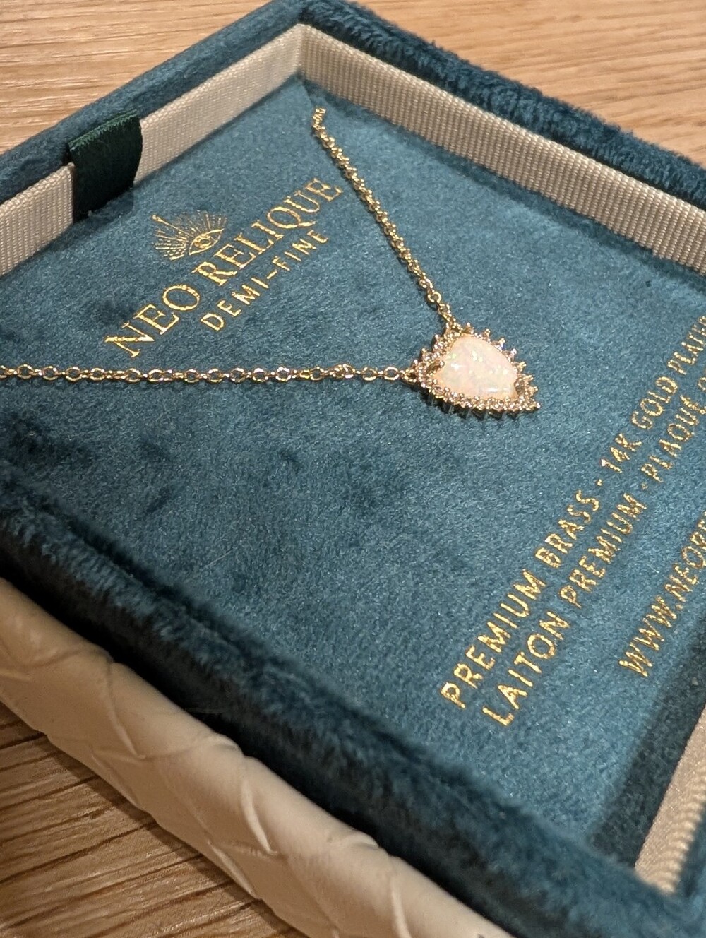 Neo Relique 8pc Jewelry Lot; Featuring Opal Rings, Earrings & Necklaces - Picture 13 of 16